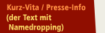 Kurz-Vita / Presse-Info